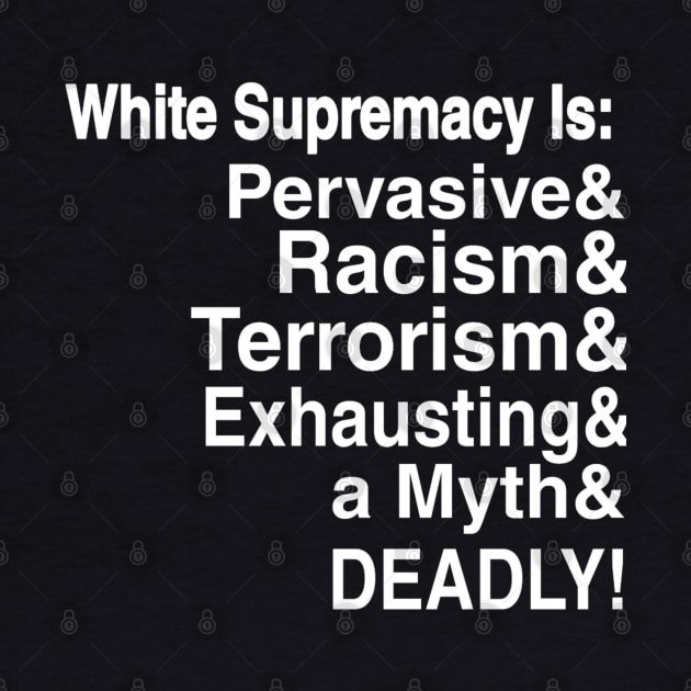 White Supremacy Is - Black Only - Back by SubversiveWare
